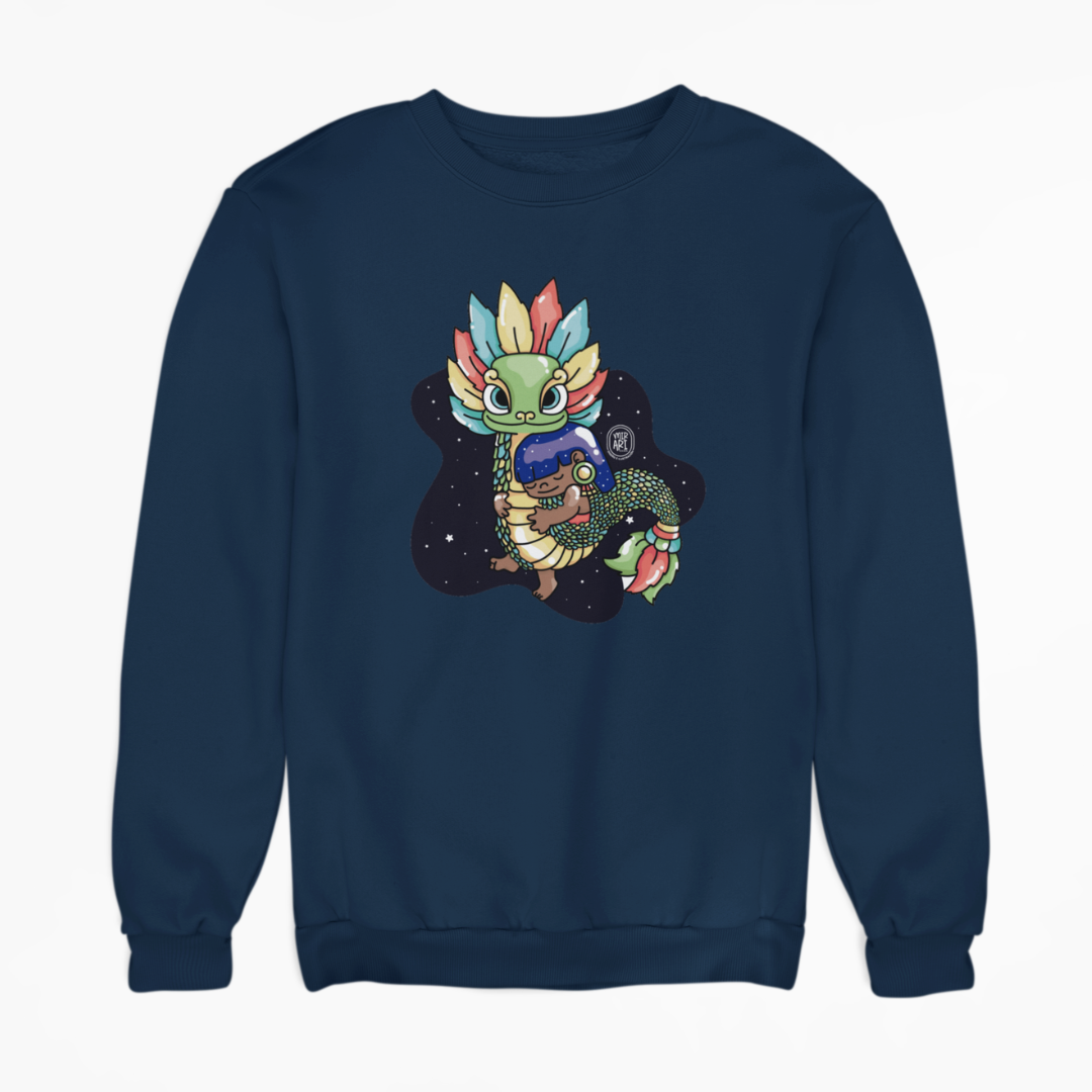 Sudadera Ajolotito Niña Y Quetzalcoatl Mirari Chan