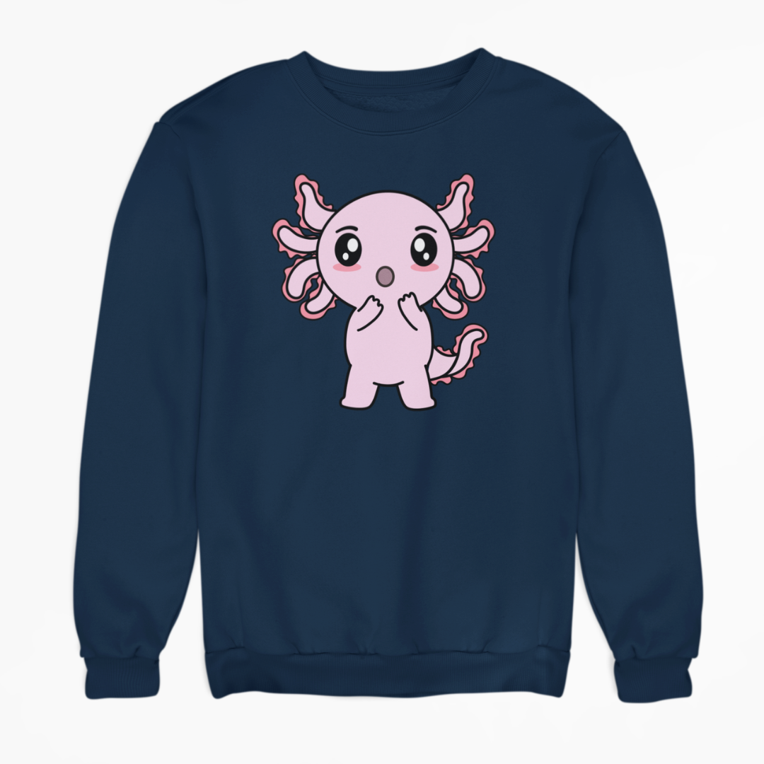 Sudadera Axolotzin Sorprendido Ajolote Unisex