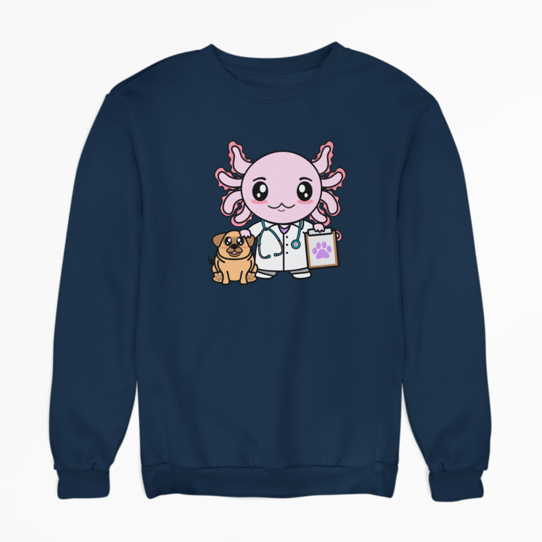 Sudadera Axolotzin Veterinario Ajolote Unisex