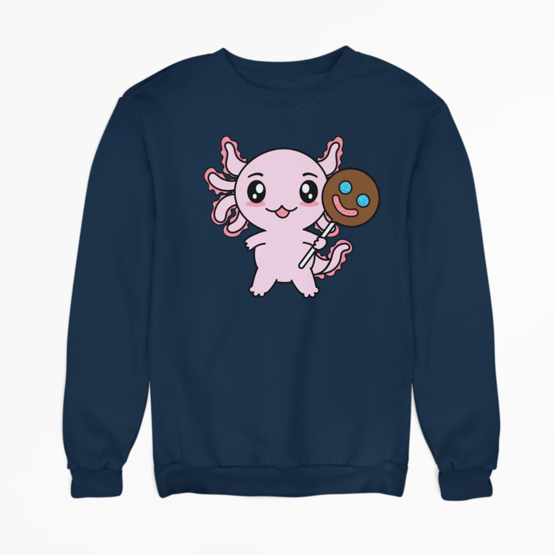 Sudadera Axolotzin Sonrisa Ajolote Unisex