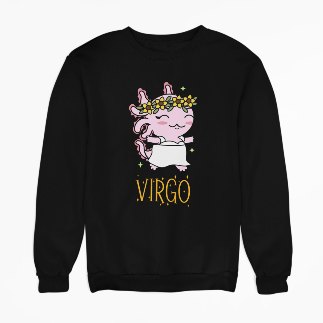 Sudadera Axolotzin Horóscopos Nombre Virgo Ajolote Unisex
