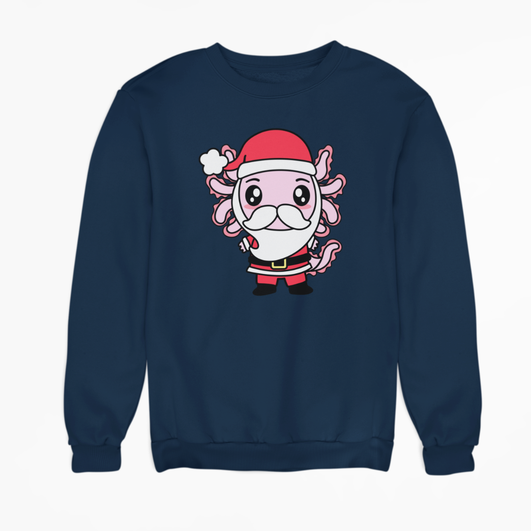 Sudadera Axolotzin Santa Ajolote Unisex