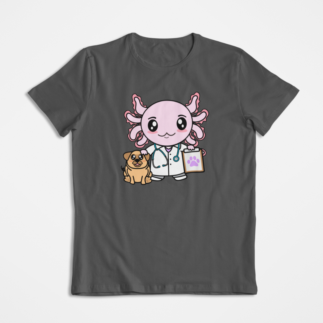 Playera Axolotzin Veterinario Ajolote