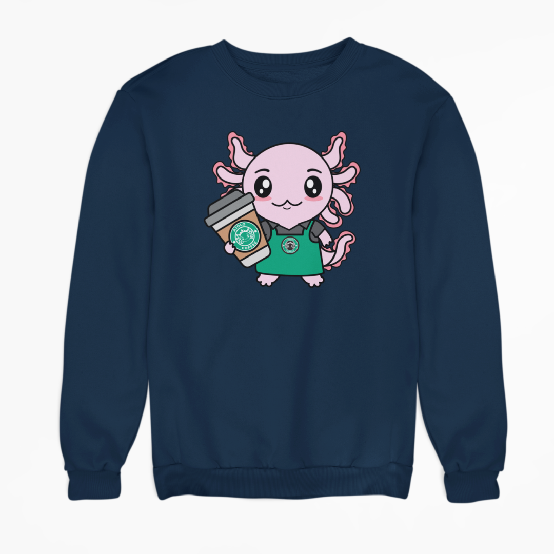 Sudadera Axolotzin Barista Ajolote Unisex