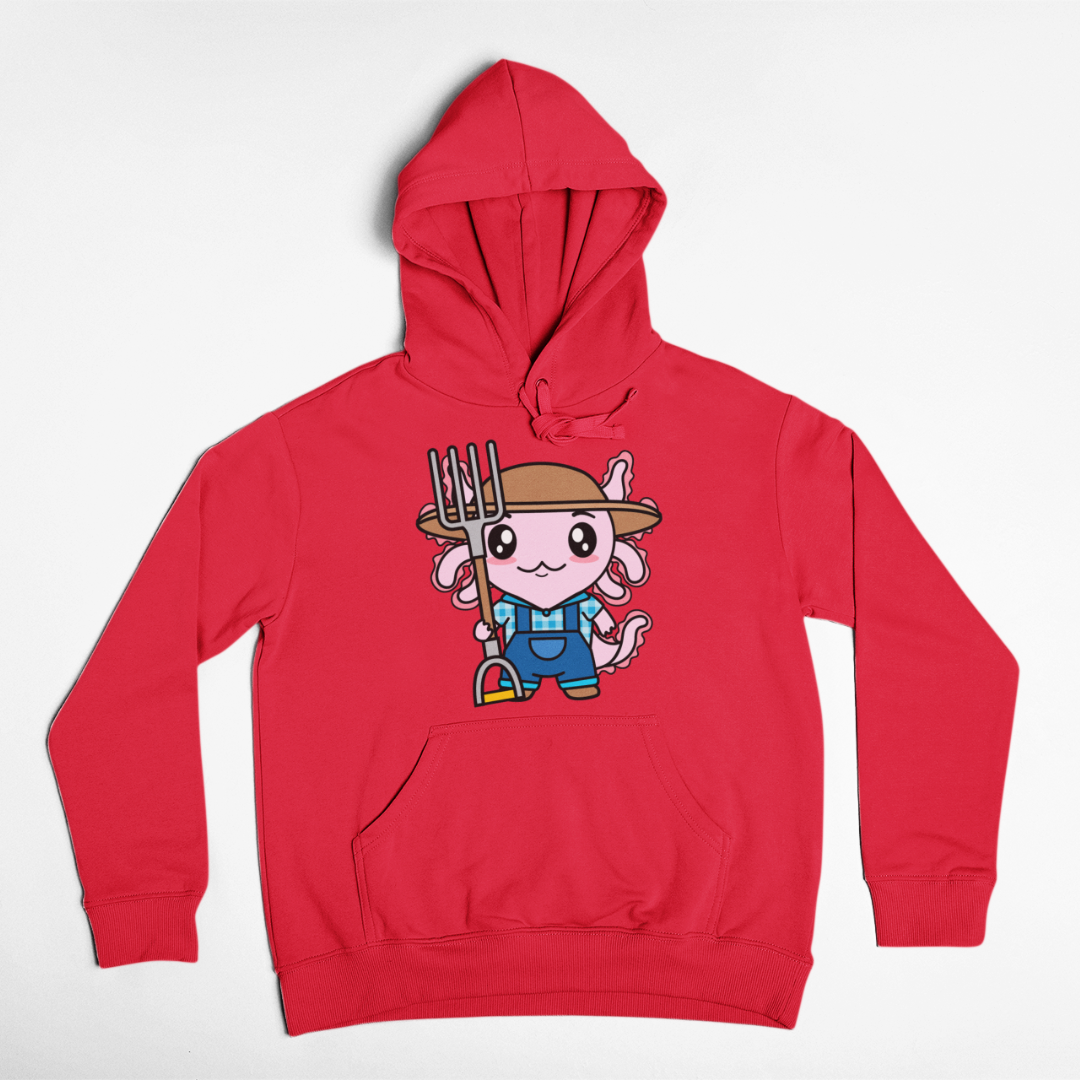 Hoodie Axolotzin Granjero Ajolote Unisex