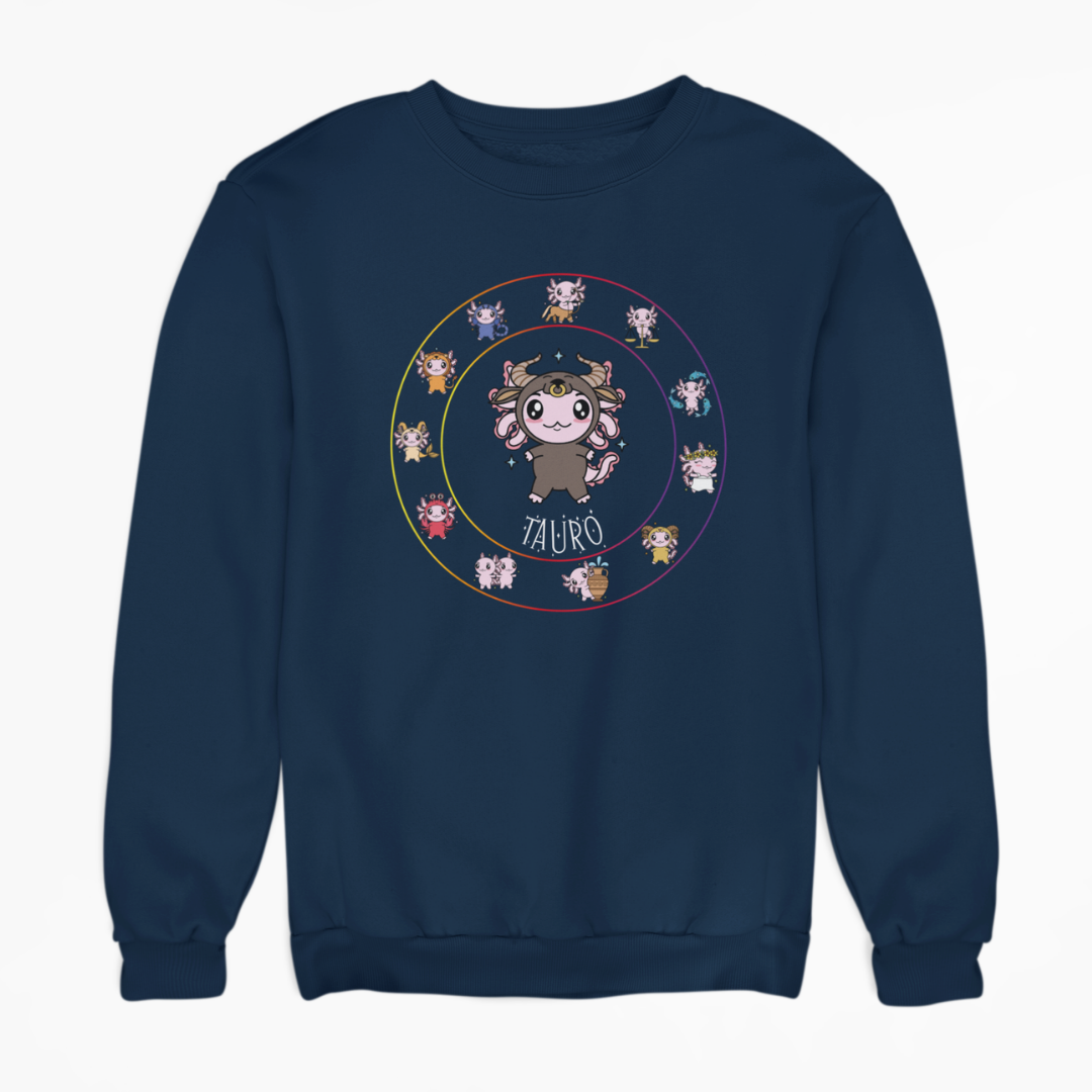 Sudadera Horóscopos Tauro Axolotzin Ajolote Unisex