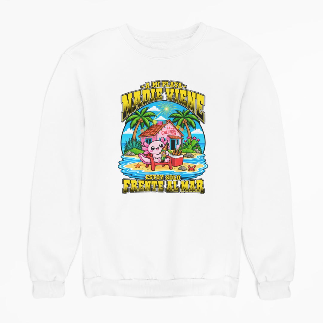 Sudadera Ajolotito Mi Playa