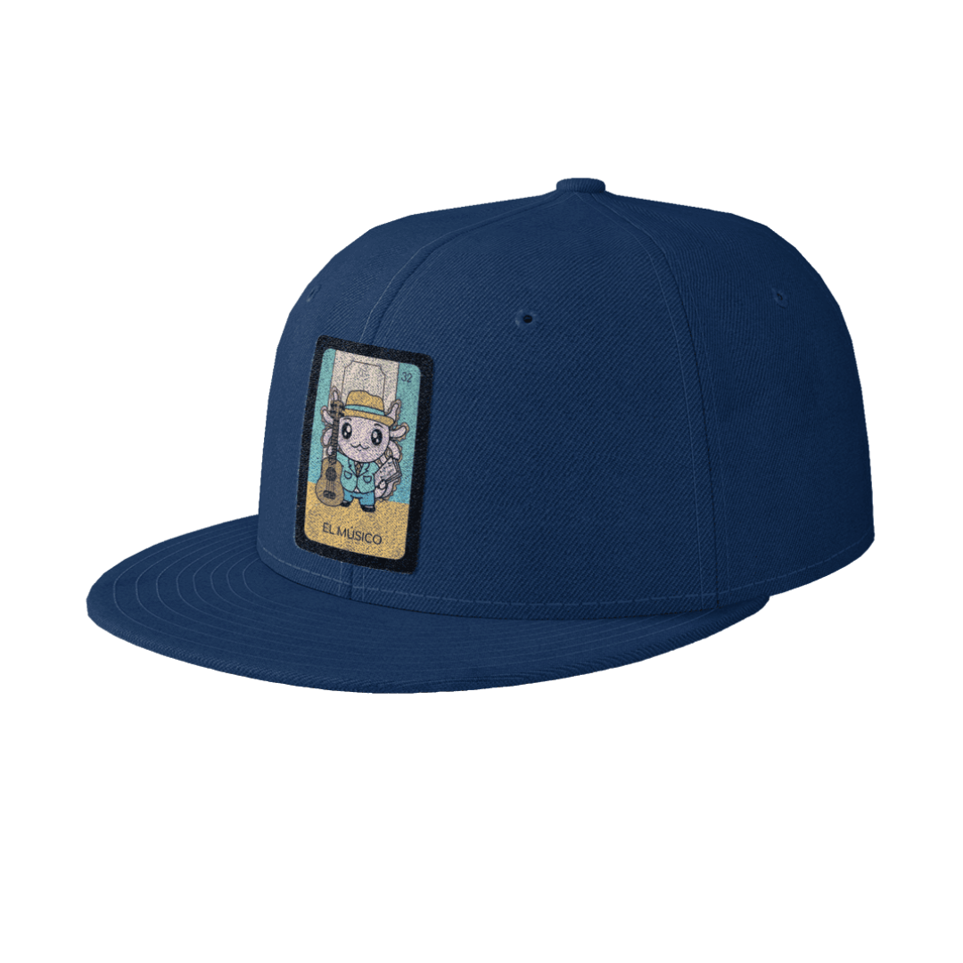 Gorra Unisex Plana Axoloteria El Musico Ajolote