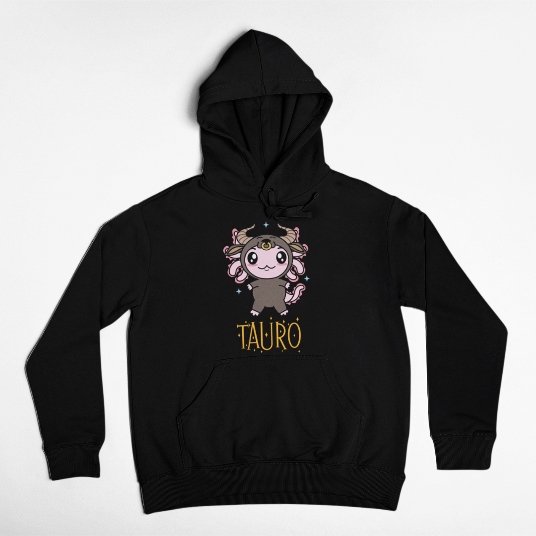 Hoodie Axolotzin Horóscopos Nombre Tauro Ajolote Unisex