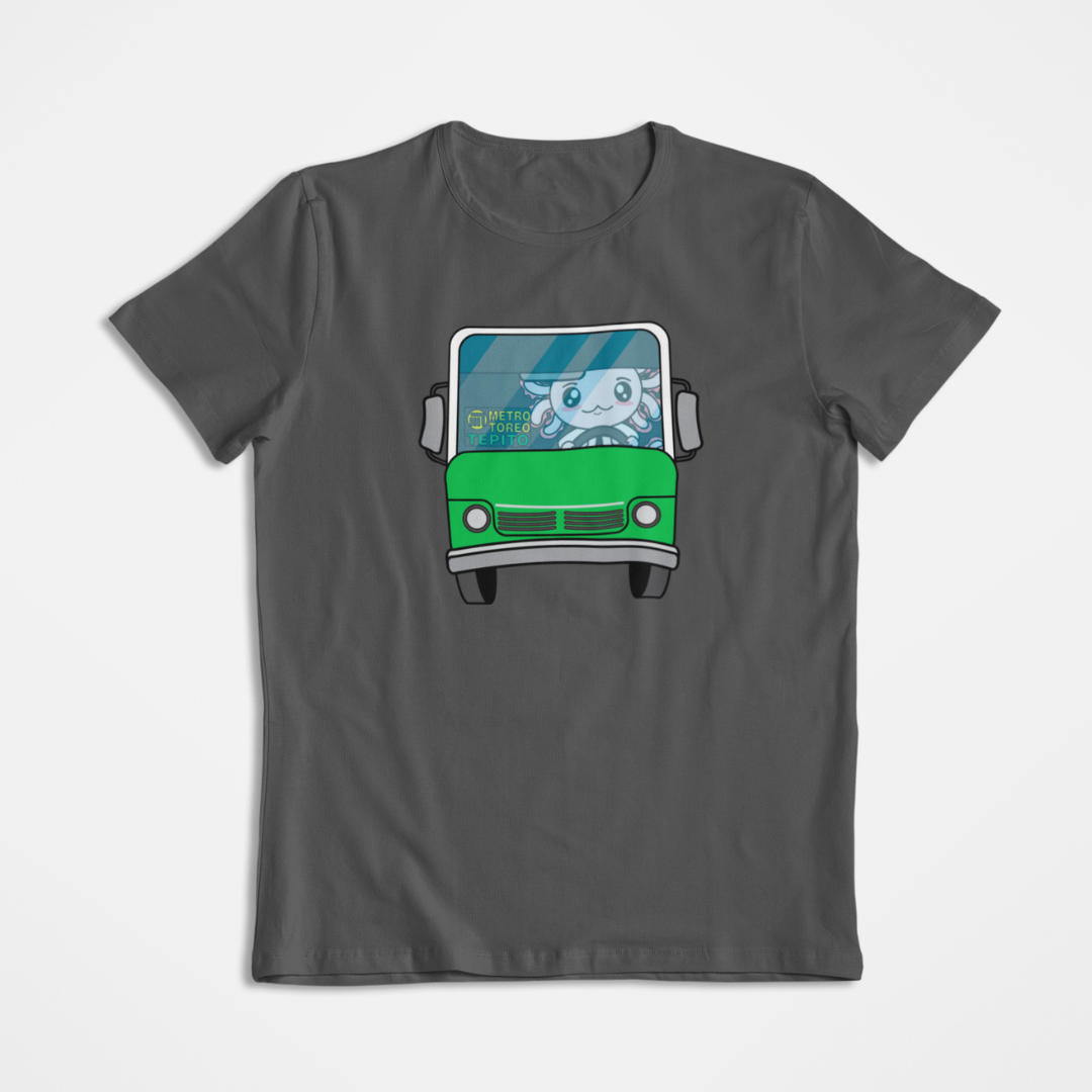 Playera Axolotzin Microbusero Ajolote