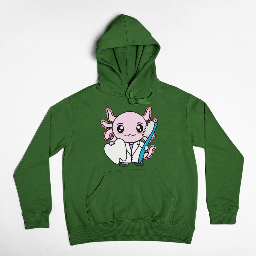 Hoodie Axolotzin Dentista Ajolote Unisex