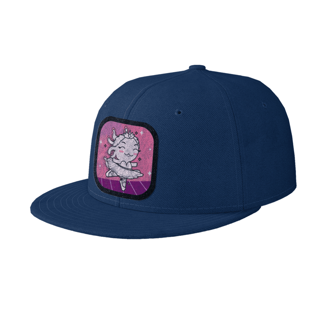 Gorra Unisex Plana Axolotzin Bailarina De Ballet
