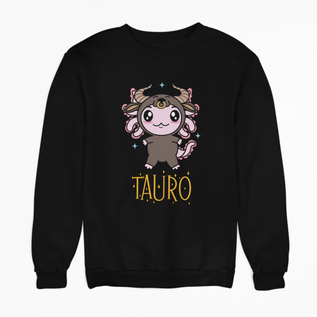 Sudadera Axolotzin Horóscopos Nombre Tauro Ajolote Unisex