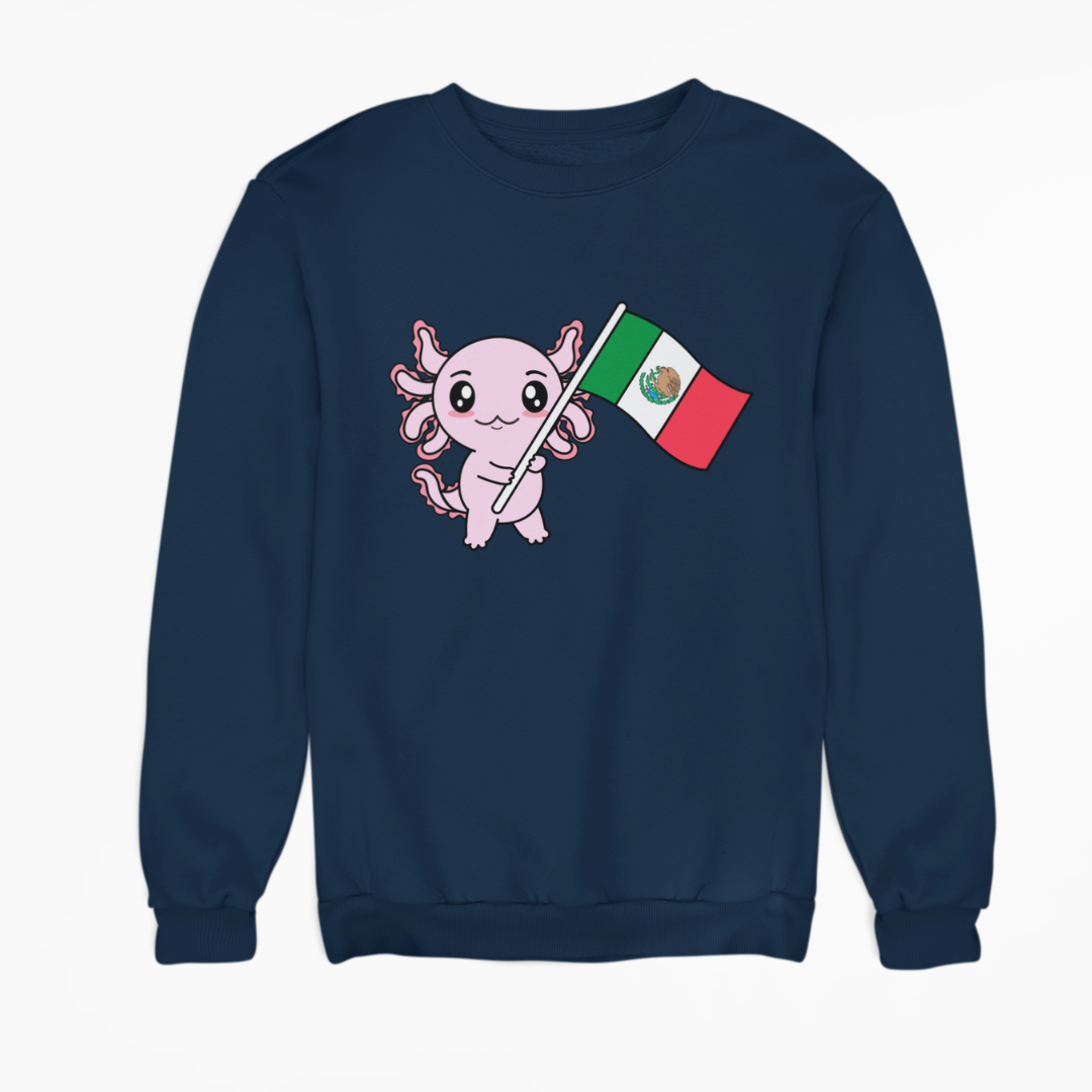 Sudadera Axolotzin Bandera Ajolote Unisex