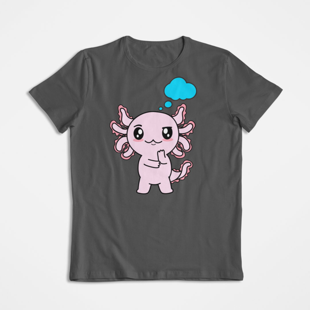 Playera Axolotzin Pensando Ajolote