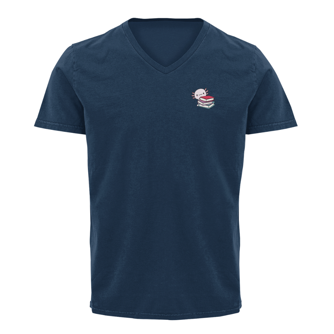 Playera "V" Ajolote Lector Xo The Monster
