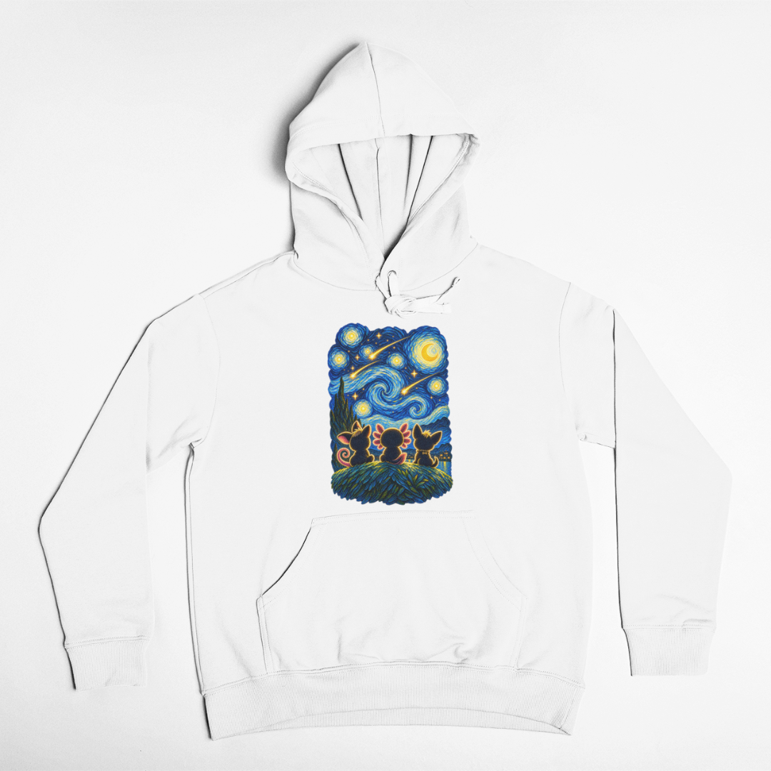 Hoodie Amigos Bajo La Noche Estrellada