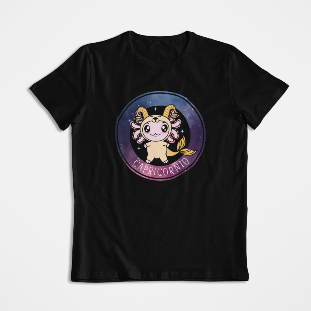 Playera Axolotzin Horoscopos Galaxy Capricornio Ajolote