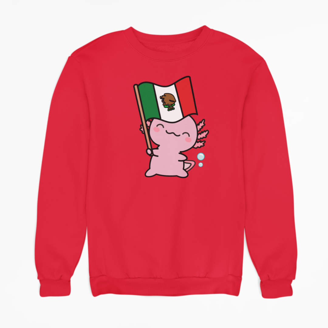 Sudadera Ajolote Y Su Bandera Xo The Monster