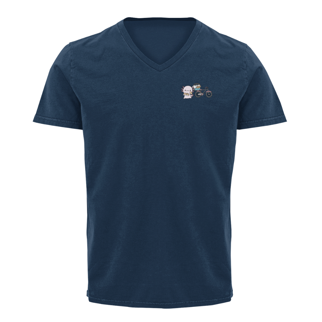 Playera "V" Ajolote Tacos De Canasta Xo The Monster