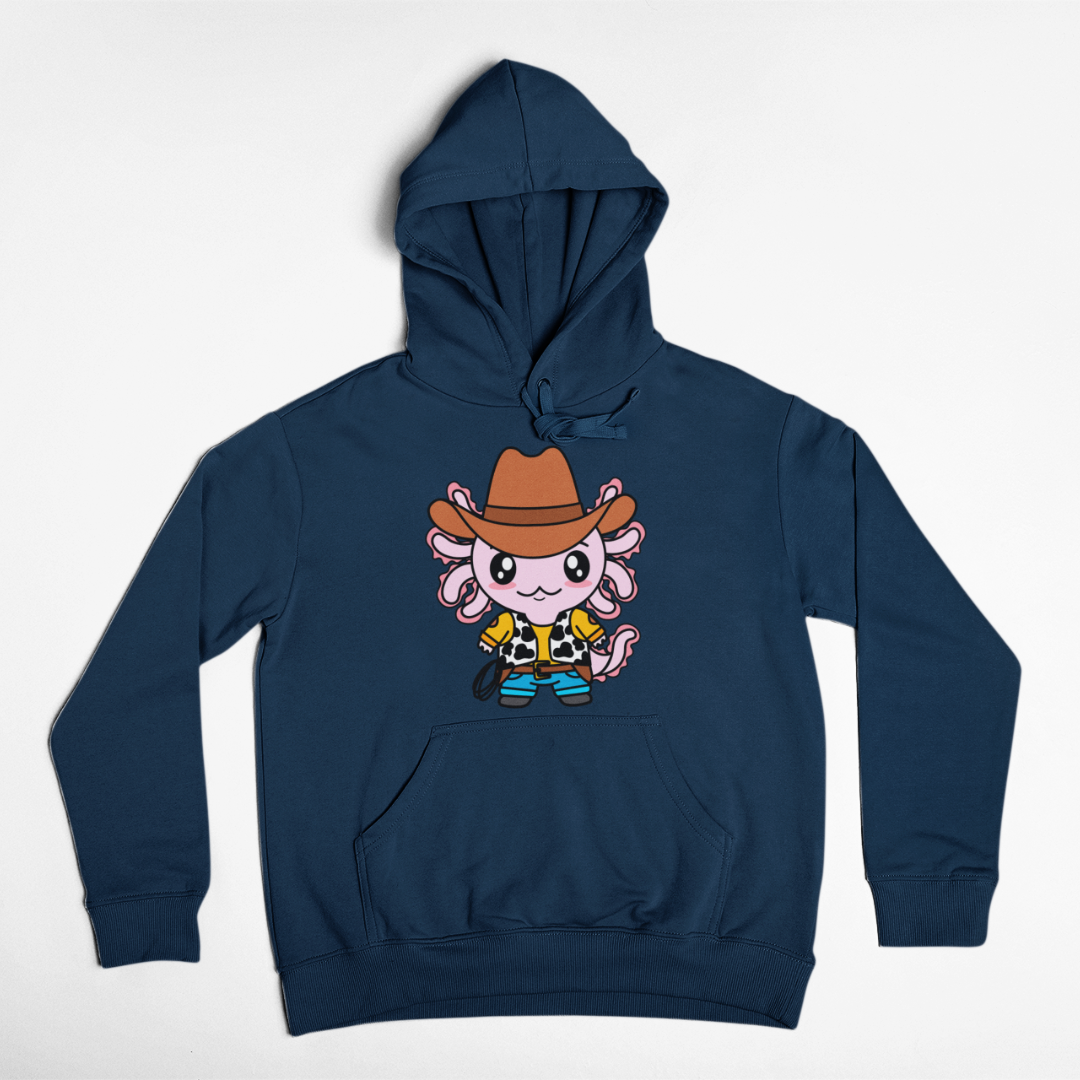 Hoodie Axolotzin Vaquero Ajolote Unisex