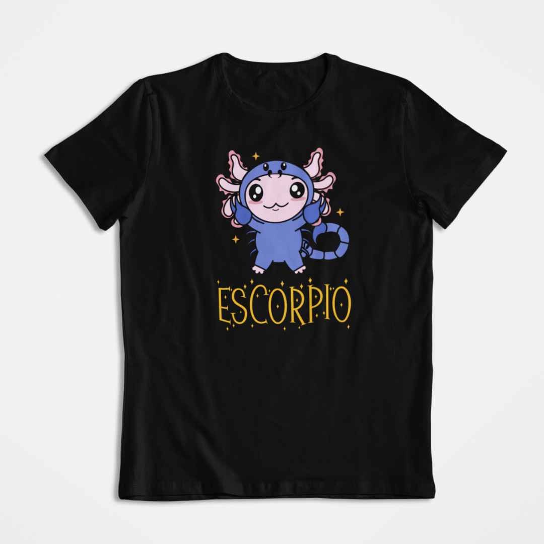 Playera Axolotzin Horoscopos Nombre Escorpio Ajolote