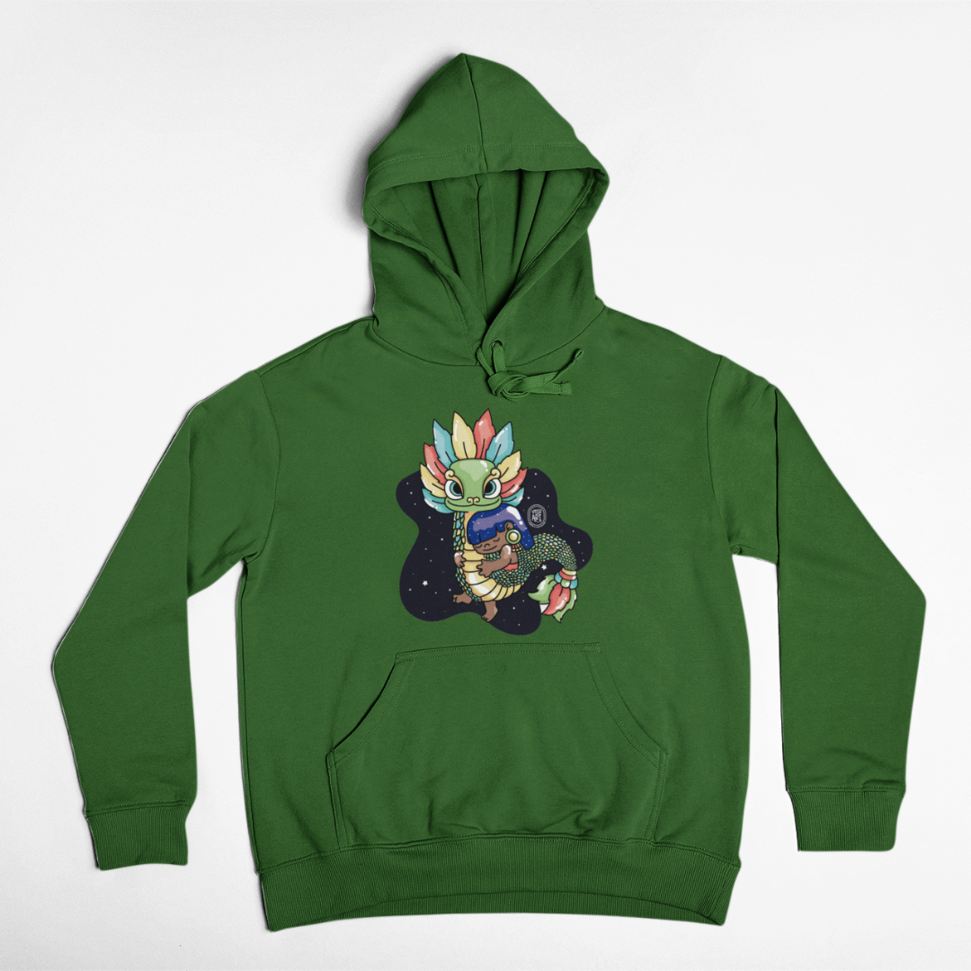 Hoodie Ajolotito Niña Y Quetzalcoatl Mirari Chan