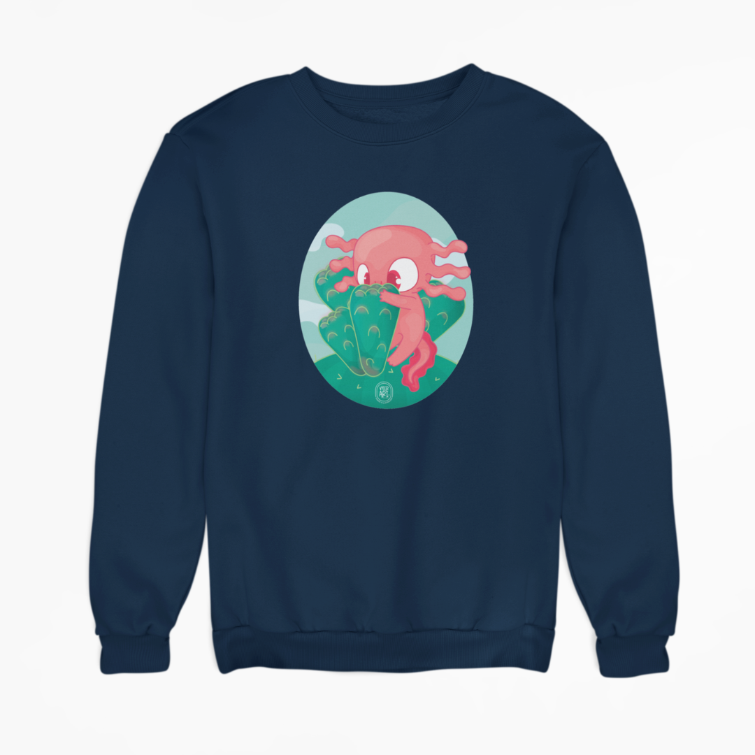 Sudadera Ajolotito Nopalito Mirari Chan