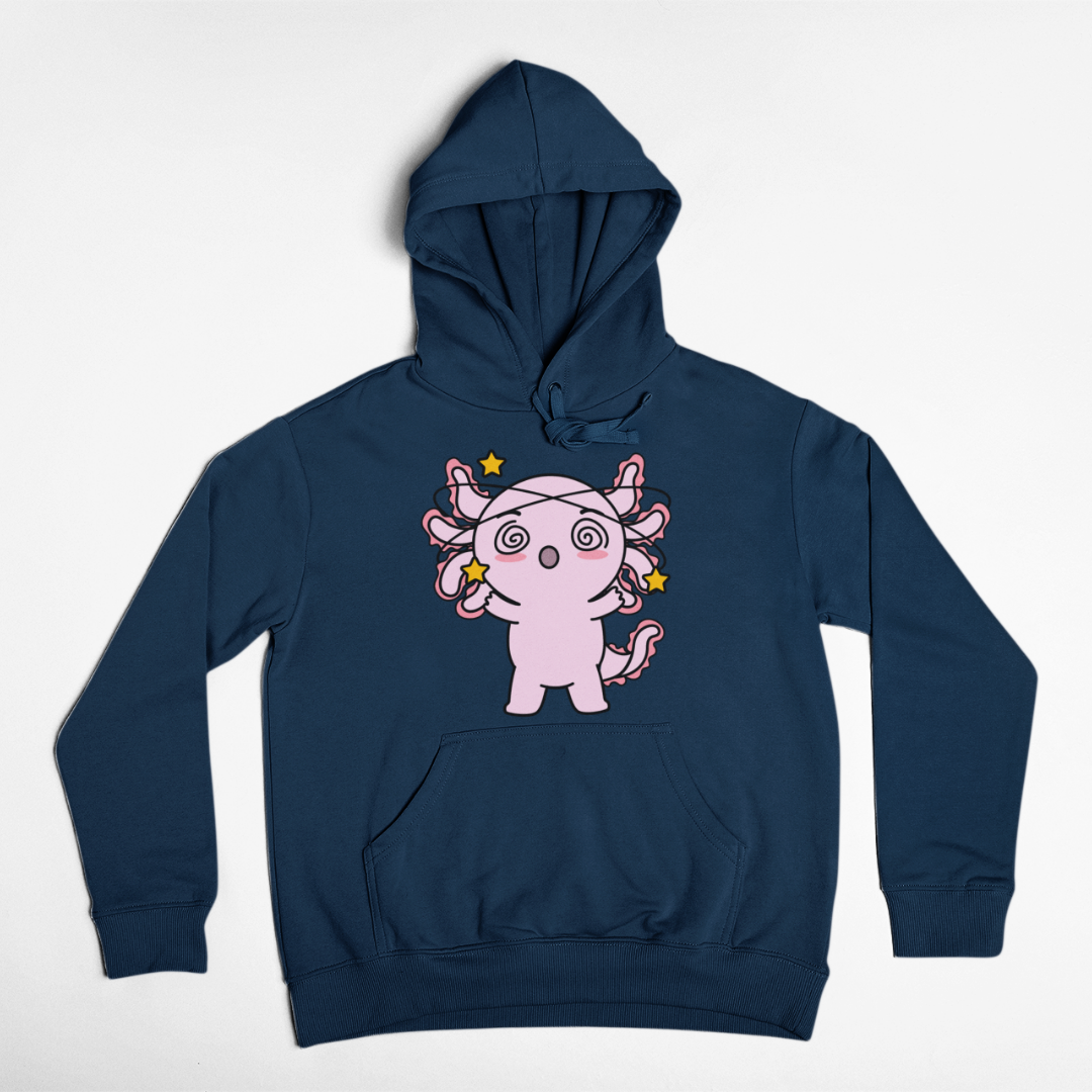 Hoodie Axolotzin Mareado Ajolote Unisex