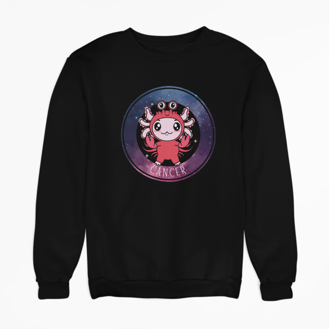 Sudadera Axolotzin Horóscopos Galaxy Cancer Ajolote Unisex