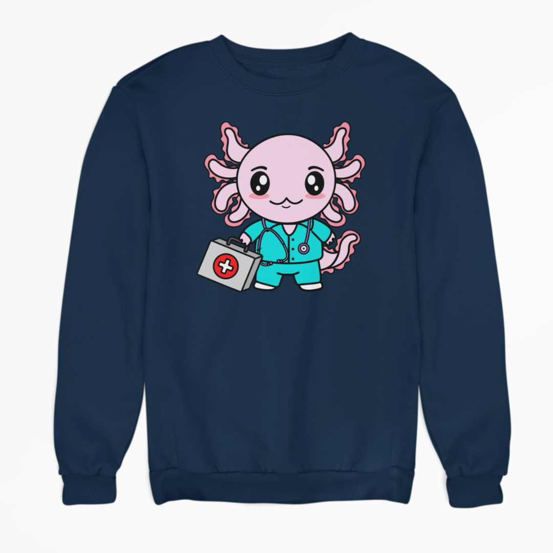 Sudadera Axolotzin Enfermero Ajolote Unisex