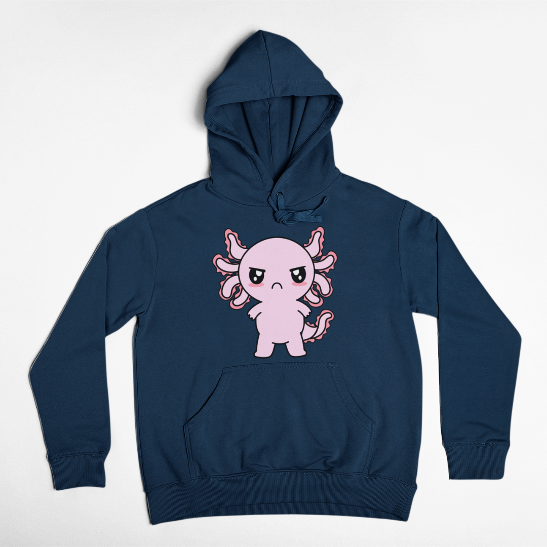 Hoodie Axolotzin Enojado Ajolote Unisex
