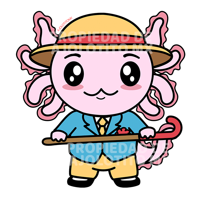 Sticker Axoloteria El Bailador Ajolote