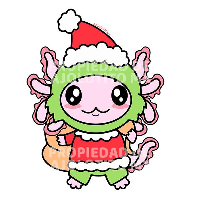 Sticker Axolotzin Grinch Ajolote