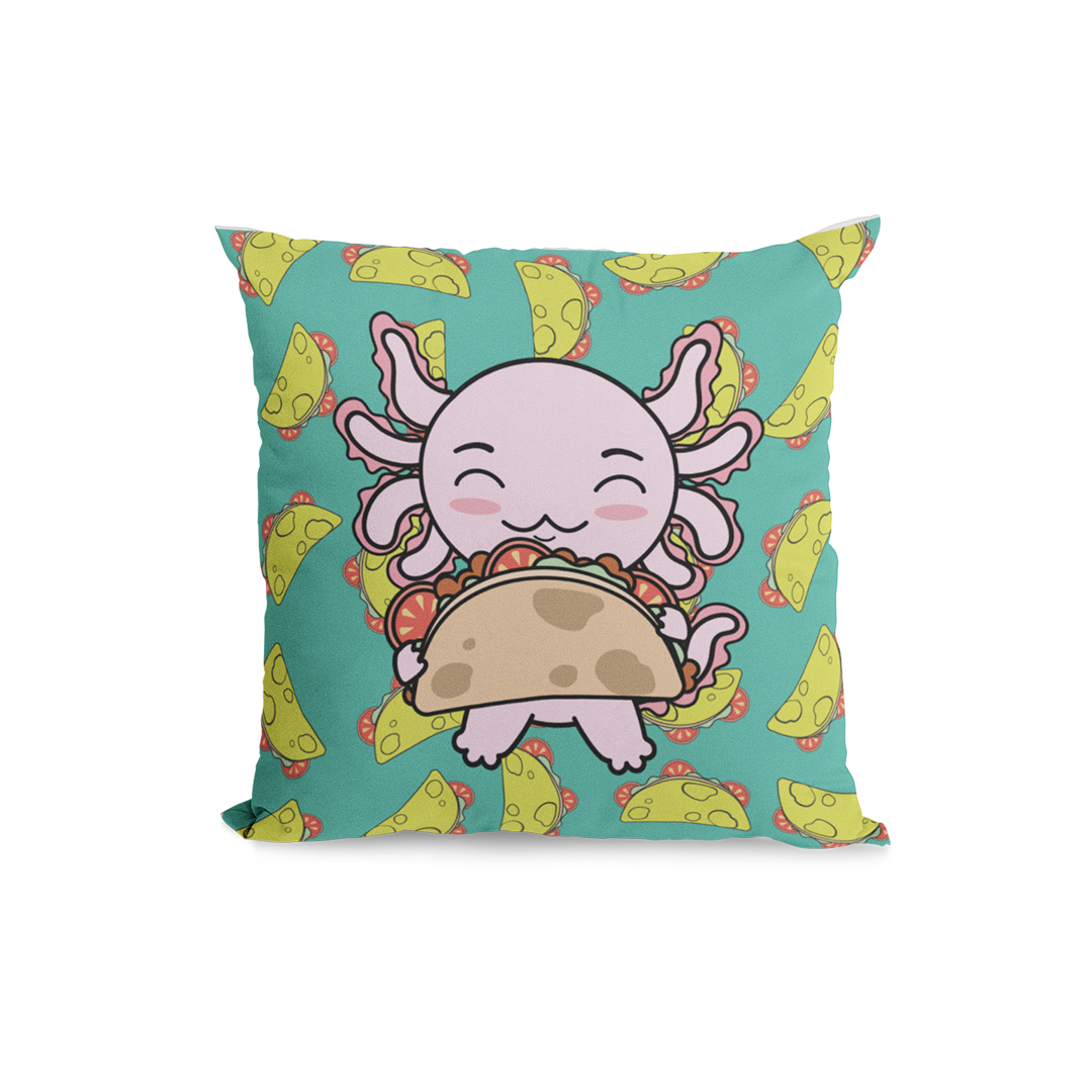 Funda Cojin Decorativo Taco Axolotzin