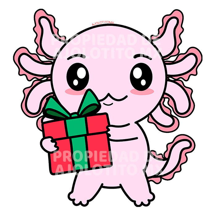 Sticker Axolotzin Regalo Ajolote