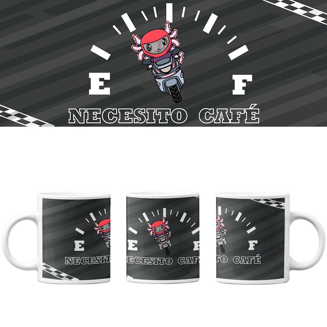 Taza Vers 2 Axolotzin Motoneta Ajolote