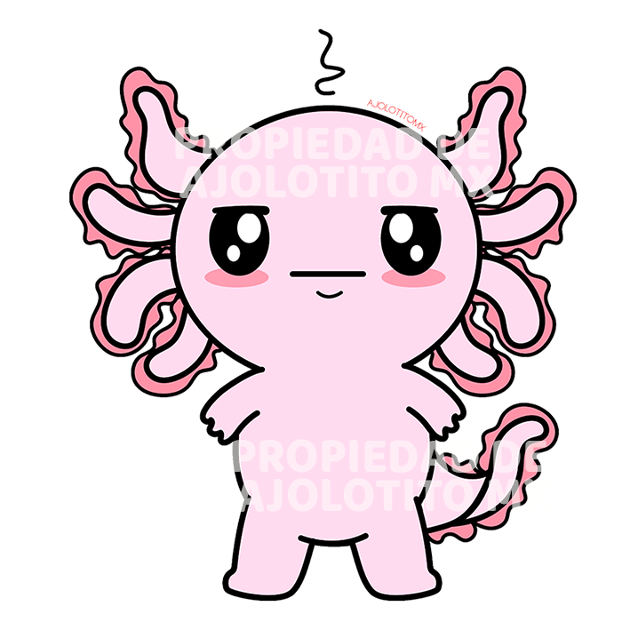 Sticker Axolotzin Molesto Ajolote