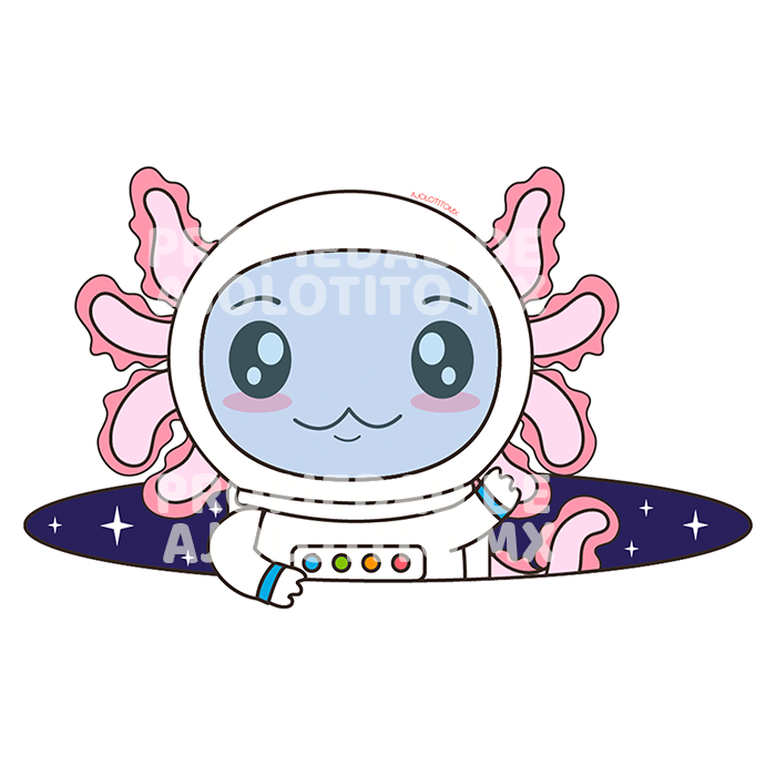 Sticker Axolotzin Estelar Ajolote