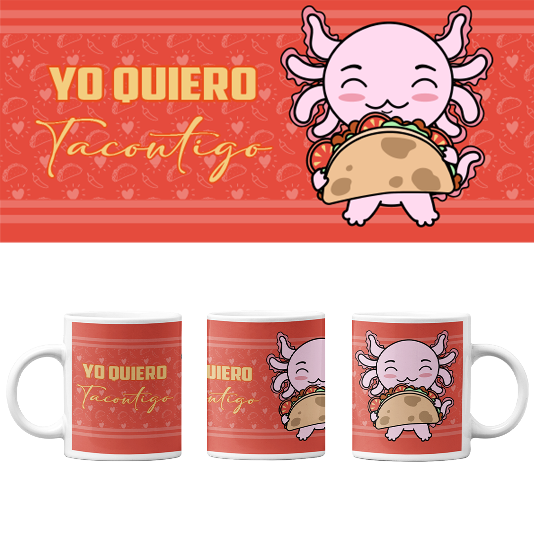 Taza Vers 2 Axolotzin Taco Ajolote