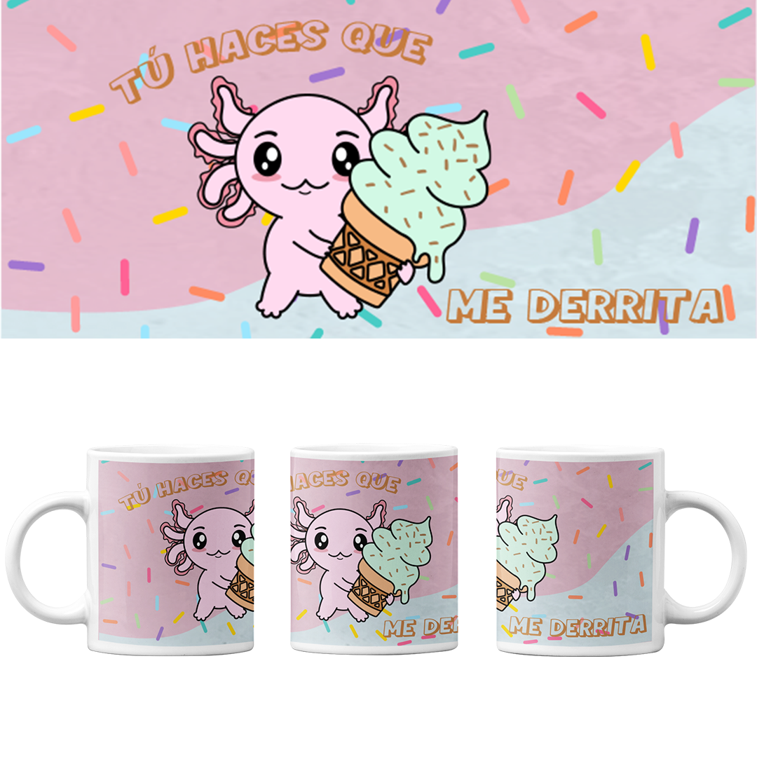 Taza Vers 2 Axolotzin Helado Ajolote