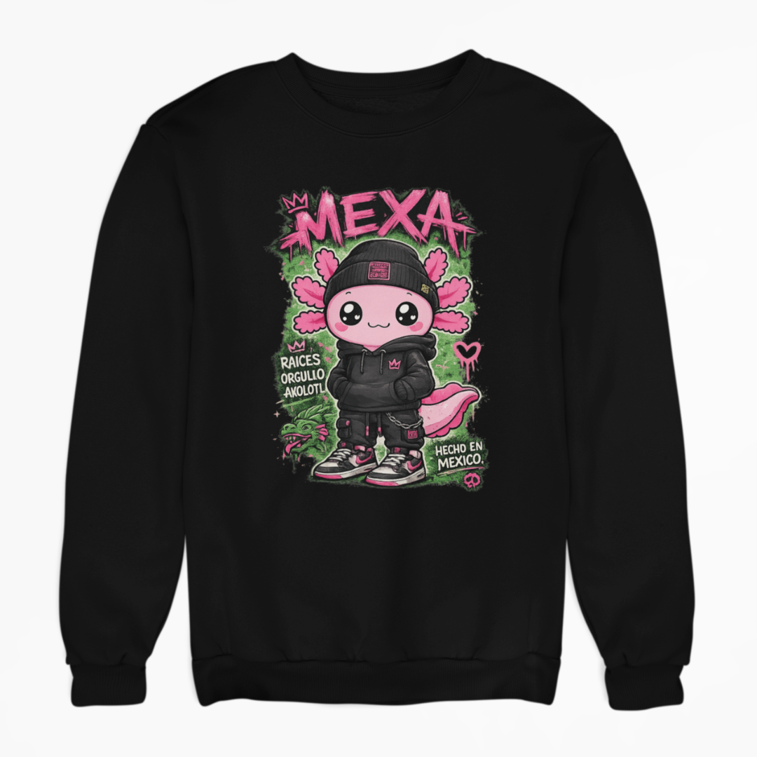 Sudadera Ajolotito Mexa Unisex