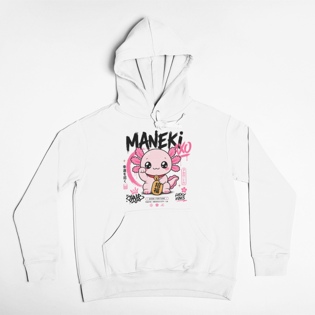 Hoodie Ajolotito Maneki Unisex