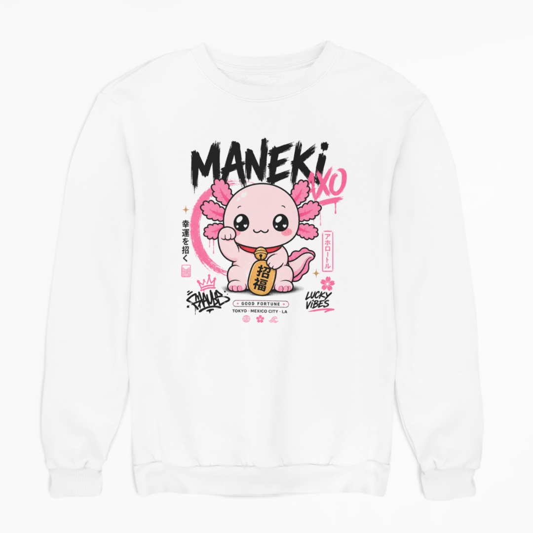 Sudadera Ajolotito Maneki Unisex