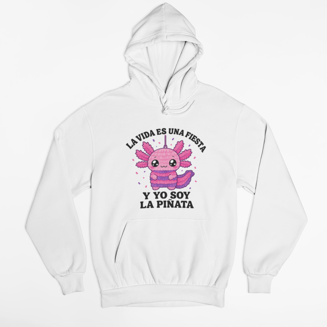 Hoodie Ajolotito Soy La Piñata Unisex