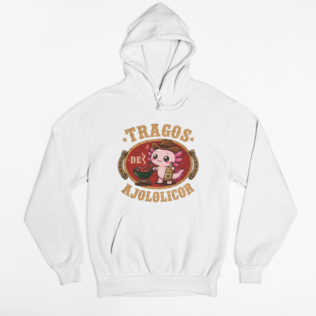 Hoodie Ajolotito Tragos De Ajololicor Unisex