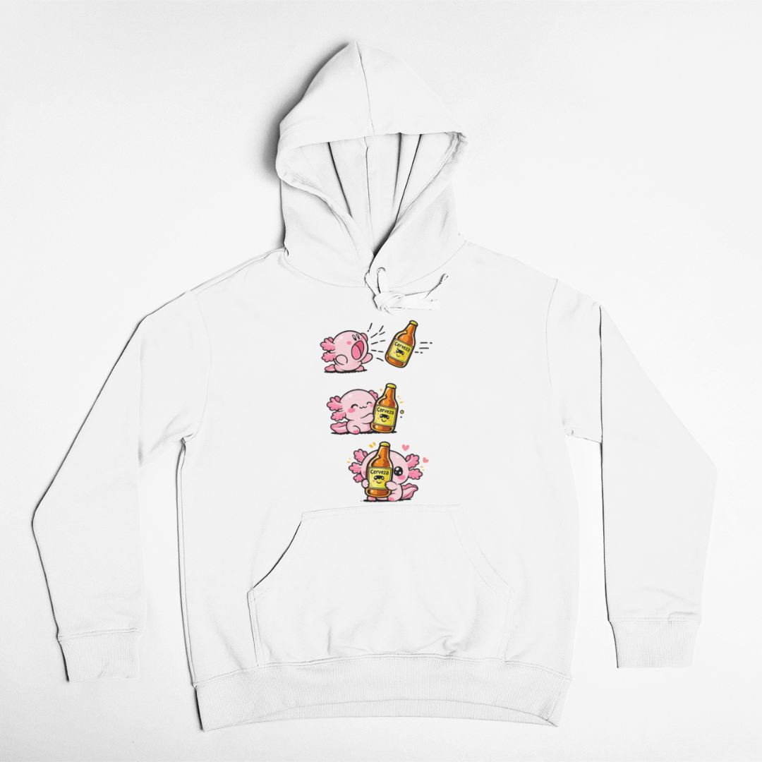 Hoodie Ajolotito Chela Unisex