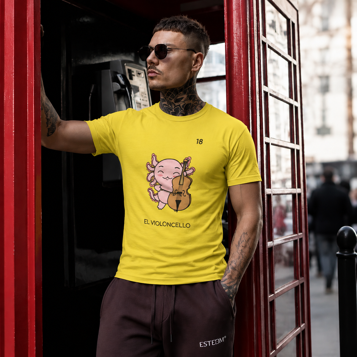Playera Axoloteria El Violoncello Ajolote