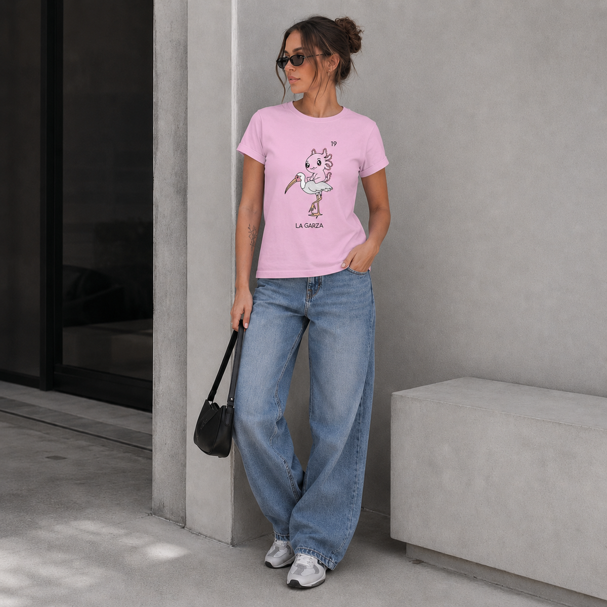 Playera Axoloteria La Garza Ajolote