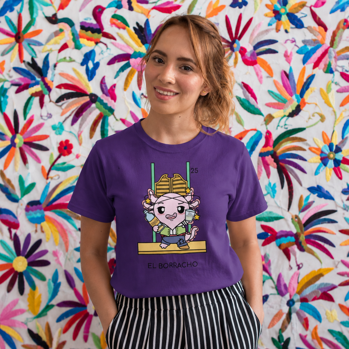 Playera Axoloteria El Borracho Ajolote